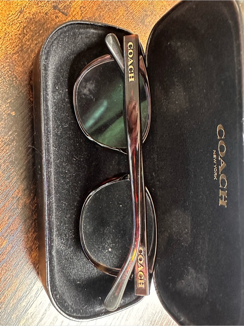 Coach Women's Tortoiseshell Glasses - Brown/Black - Picture 3 of 7